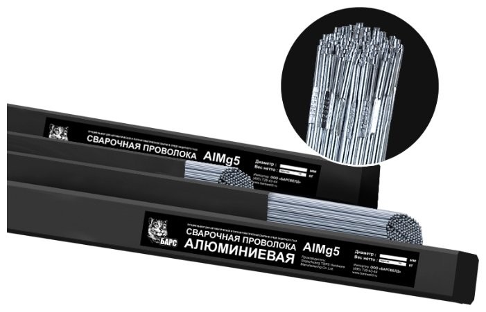 Пруток алюминиевый БАРС AlMg5 2.4 мм 5 кг