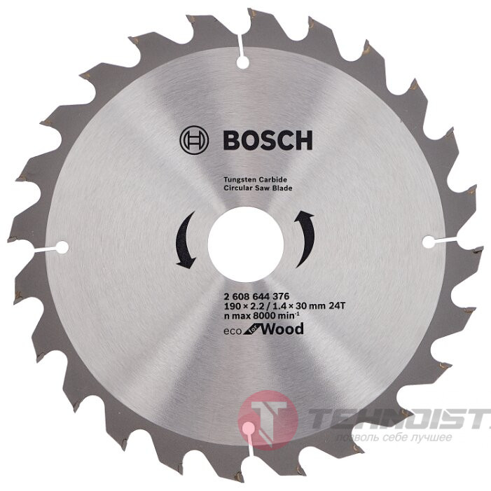 Пильный диск BOSCH Eco Wood 2608644376 190х30 мм