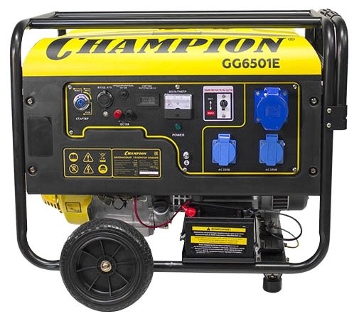 Бензиновый генератор CHAMPION GG6501E+ATS (5000 Вт)