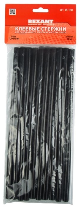 REXANT Клеевые стержни 11.3х270 мм (09-1209), 10 шт