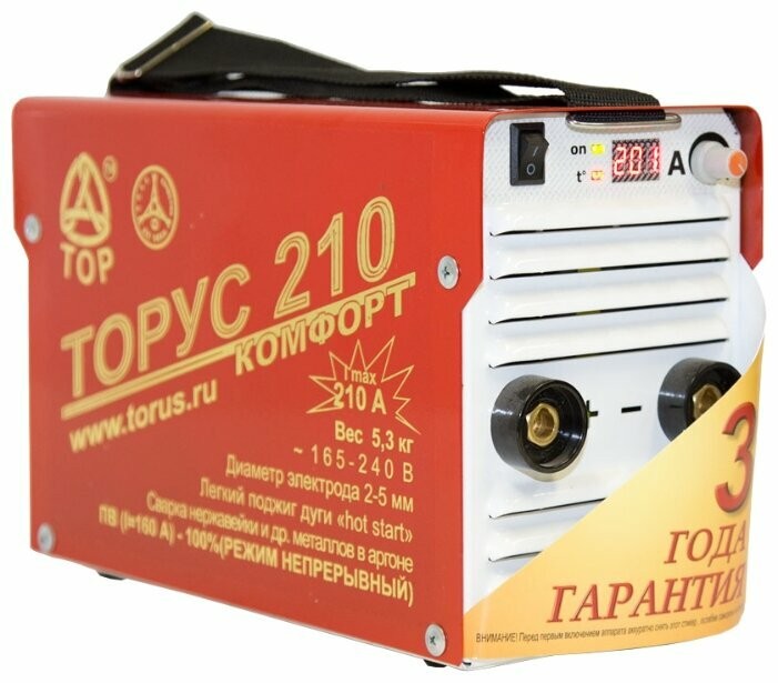 Сварочный аппарат Торус 210 Комфорт (TIG, MMA)