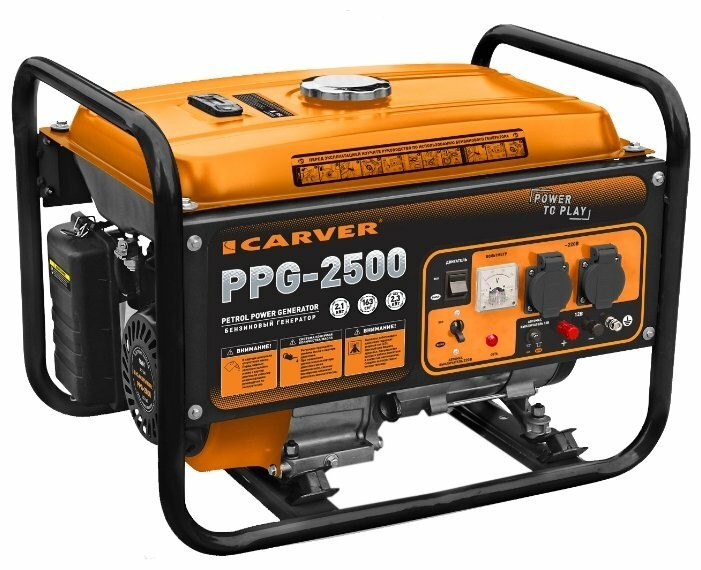 Бензиновый генератор Carver PPG-2500 (2100 Вт)