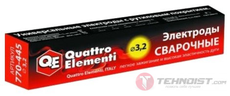 Электроды для ручной дуговой сварки Quattro Elementi 770-445 3.2мм 4.5кг