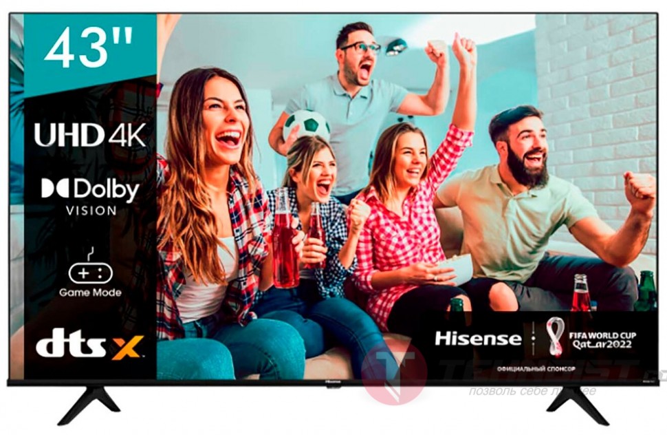 Телевизор HISENSE 43A6BG UHD SMART 43