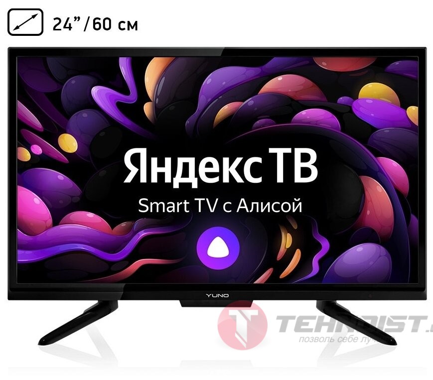 YUNO ULX-24TCS221 черный SMART TV